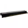 InLine patch-paneeli 19 tuumaa Cat.6A 24 porttia 1U musta RAL 9005