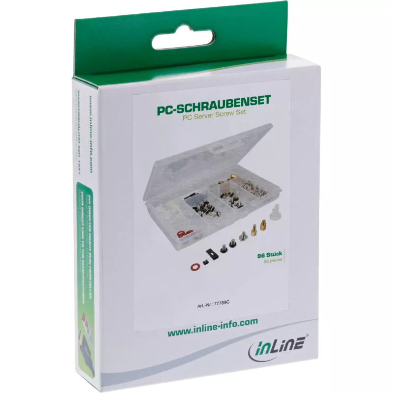 Ruuvisarja InLine 77789C 96 kpl PC ja palvelin