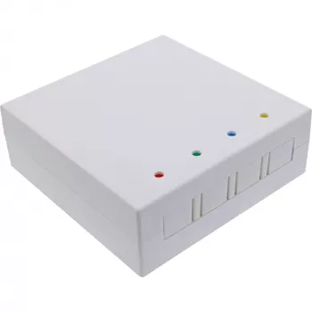 InLine FTTH tyhjä kotelo enintään 4x LC Duplex / 4x SC Simplex -liittimelle, valkoinen