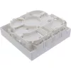 InLine FTTH tyhjä kotelo enintään 4x LC Duplex / 4x SC Simplex -liittimelle, valkoinen