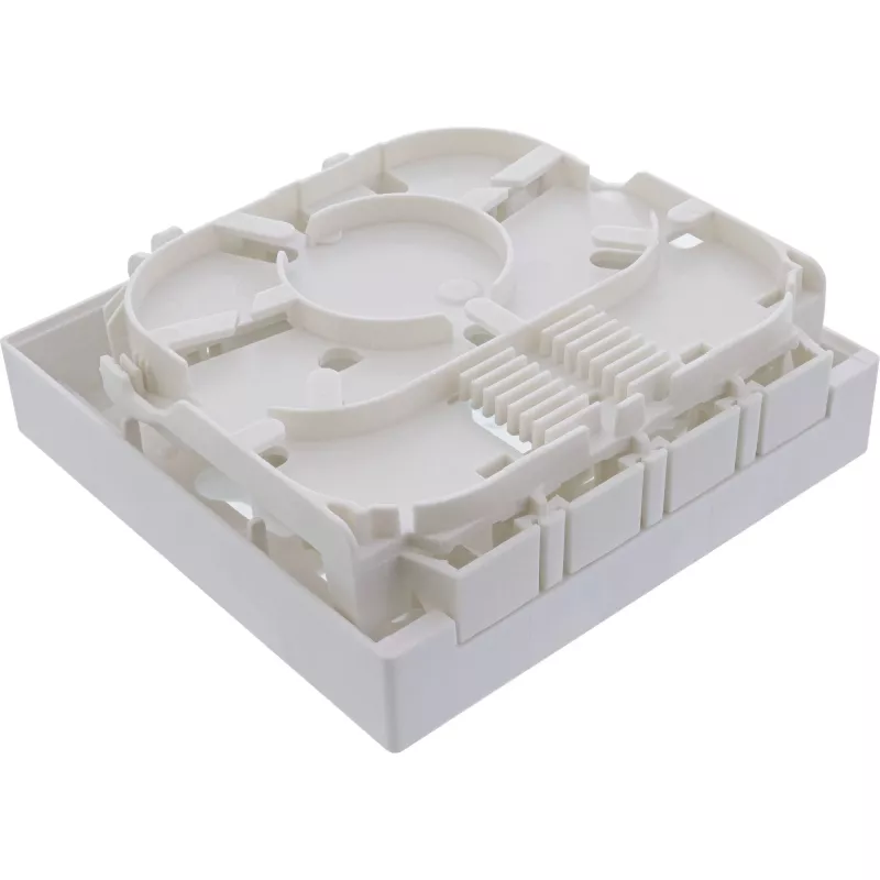 InLine FTTH tyhjä kotelo enintään 4x LC Duplex / 4x SC Simplex -liittimelle, valkoinen