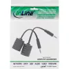 InLine 3,5 mm audio LAN / Ethernet / RJ45 -kaapelilla enintään 50 m täysi setti