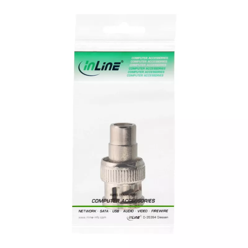 Videoadapteri InLine 99321 RCA-liitin BNC-pistokkeeseen