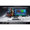 ATEN 2-portin USB 4K HDMI Dual-Display KVMP-kytkin (kaapelit sisältyvät)