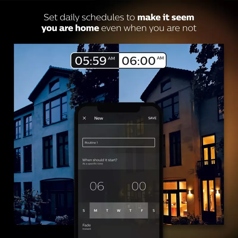 Smart LED -aloituspaketti Philips Hue White and Colour Ambience — 2× E27 11W polttimoa, Bluetooth/Zigbee