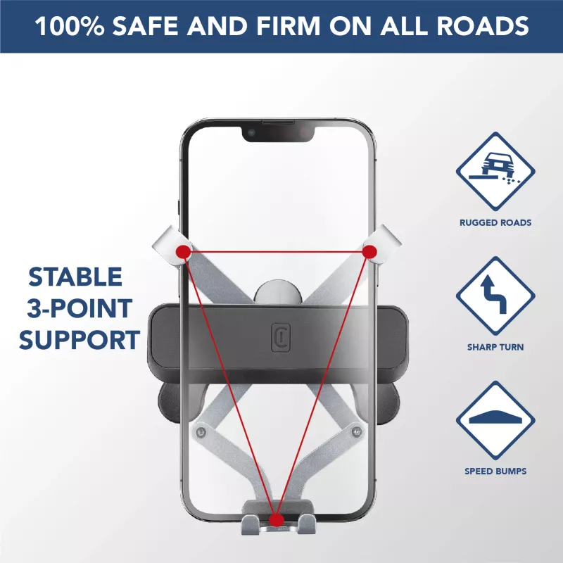Cellularline Slide Fit - universaali auton älypuhelinteline helpolla asetuksella