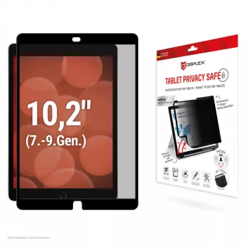 Displex TABLET PRIVACY SAFE irrotettava 2-suuntainen yksityisyyssuodatin iPad 10,2'' (7./8./9. sukupolvi)