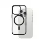 PanzerGlass® HardCase läpinäkyvä mustalla MagSafe-renkaalla ja kehyksellä iPhone 16 Pro