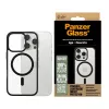 PanzerGlass® HardCase läpinäkyvä mustalla MagSafe-renkaalla ja kehyksellä iPhone 16 Pro