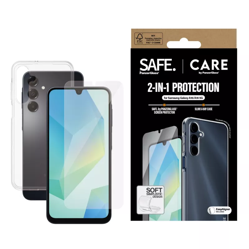 PanzerGlass CARE™ by ® 2-in-1 pakkaus Samsung Galaxy A16 4G | A16 5G