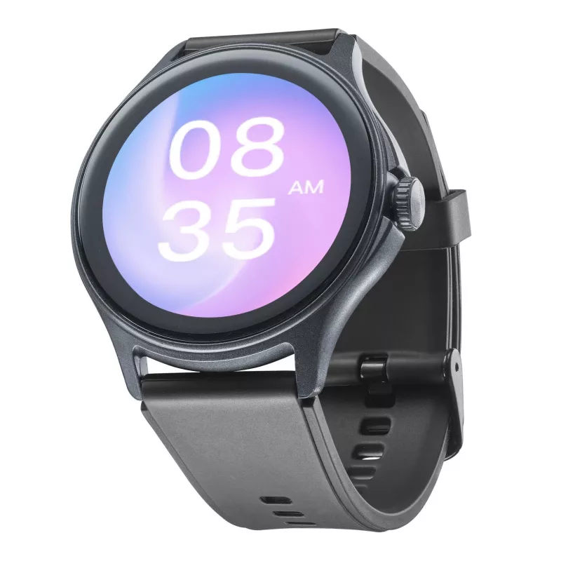 Cellularline ION PRO Round Bluetooth® älykello sovelluksella, 3,51 cm (1,38 inch), TFT, kosketusnäyttö, 0,00064 GB, 98 g