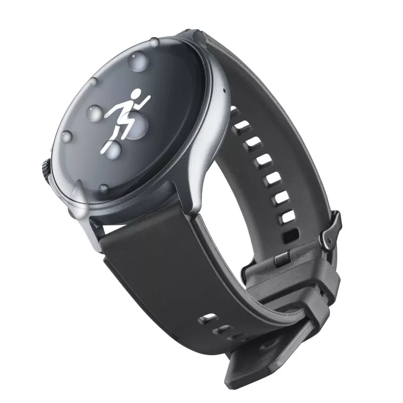 Cellularline ION PRO Round Bluetooth® älykello sovelluksella, 3,51 cm (1,38 inch), TFT, kosketusnäyttö, 0,00064 GB, 98 g