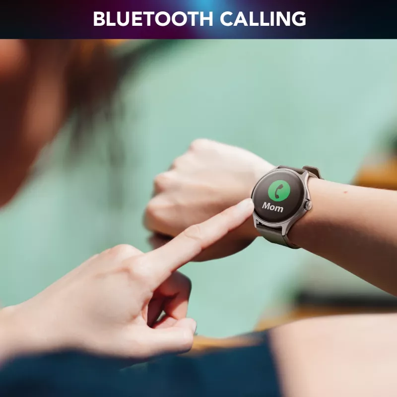 Cellularline ION PRO Round Bluetooth® älykello sovelluksella, 3,51 cm (1,38 inch), TFT, kosketusnäyttö, 0,00064 GB, 98 g