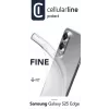 Cellularline Fine - Galaxy S25 Edge, suojakotelo, Samsung, Galaxy S25 Edge, 16,9 cm (6,66 tuumaa), läpinäkyvä