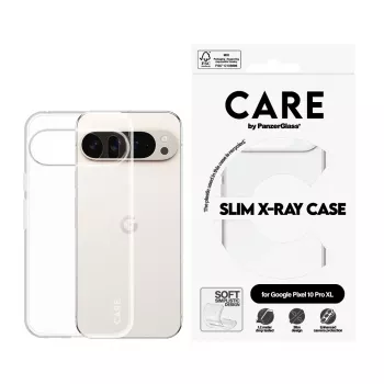 PanzerGlass CARE -kuori, muodikas kotelo, läpinäkyvä X-Ray Soft Google Pixel 10 Pro XL