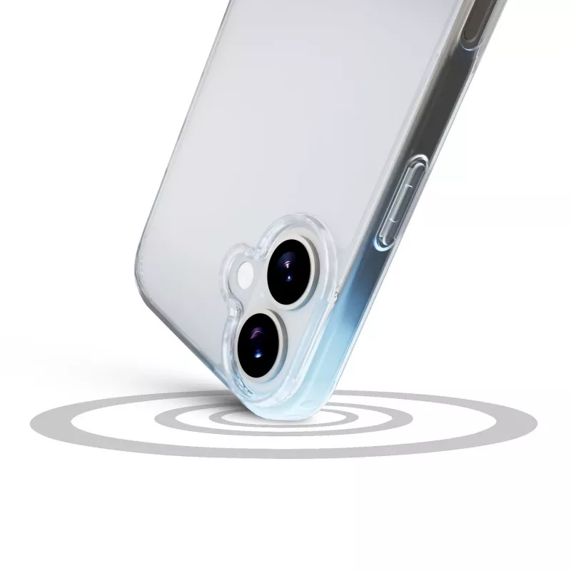 Cellularline Clear Protect – iPhone 17 kova kuori kumireunoilla