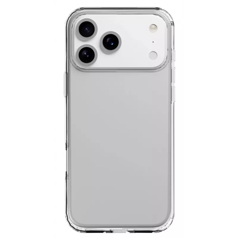 Cellularline Clear Protect - iPhone 17 Pro kova kuori kumireunoilla