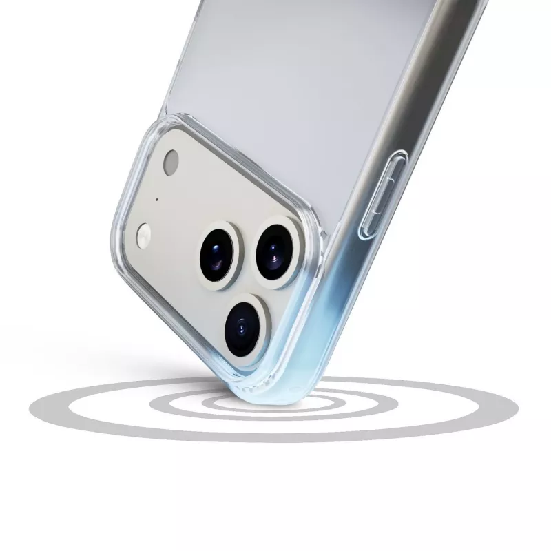 Cellularline Clear Protect - iPhone 17 Pro kova kuori kumireunoilla