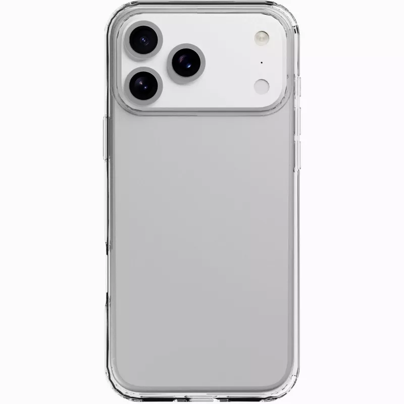 Cellularline Clear Protect - iPhone 17 Pro kova kuori kumireunoilla