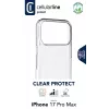 Cellularline Clear Protect - iPhone 17 Pro Max kova kuori kumireunoilla