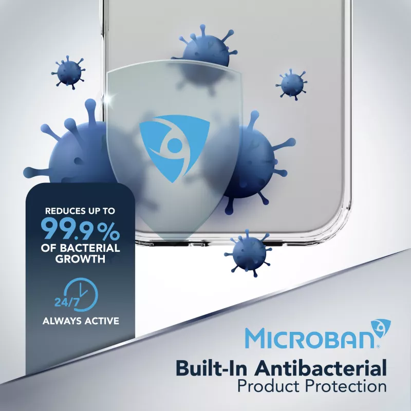 Cellularline Clear Protect - iPhone 17 Pro Max kova kuori kumireunoilla