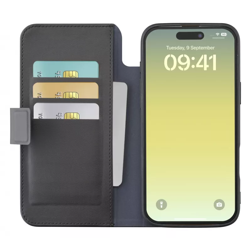 Cellularline Book Agenda – iPhone Air nahkajäljitelmäinen kirjakotelo magneettisulkimella