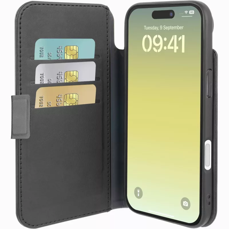 Cellularline Book Agenda – iPhone Air nahkajäljitelmäinen kirjakotelo magneettisulkimella