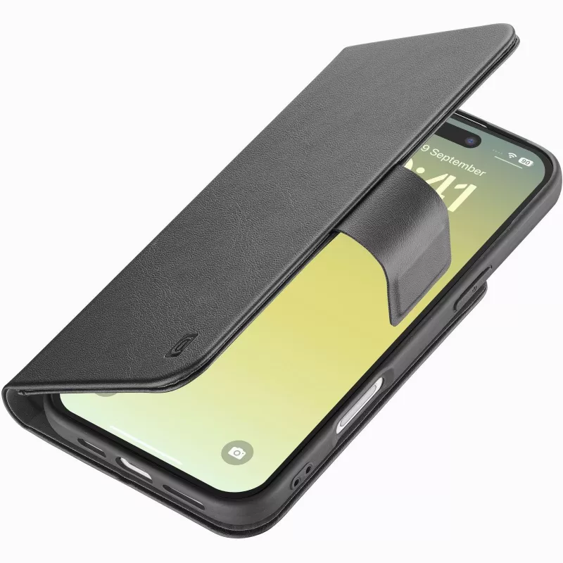 Cellularline Book Agenda – iPhone Air nahkajäljitelmäinen kirjakotelo magneettisulkimella