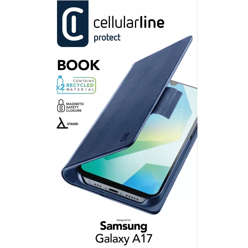 Cellularline Book - Galaxy A17 kirjakotelo, folio, Samsung, Galaxy A17, 17 cm (6,7