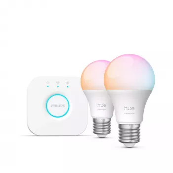 Philips Hue White and colour ambience Essential aloituspaketti: 2 E27 älylamppua (806 lm)