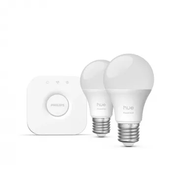 Philips Hue White and colour ambience Essential aloituspaketti: 2 E27 älylamppua (806 lm)