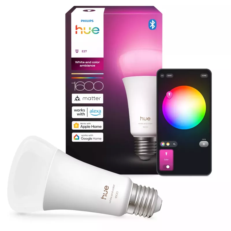 Philips Hue White and colour ambience A67 – E27 älylamppu – 1600