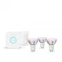 Philips Hue White and Colour Ambience Essential -aloituspakkaus: 3 GU10 älylamppua (345 lm) + himmennin