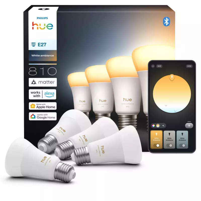 Älylamppu Philips Hue White ambience A60 E27 6W Bluetooth Zigbee