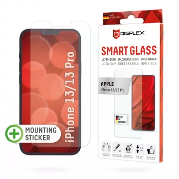 Displex Smart Glass (9H) Apple iPhone 13/13 Pro -suojalasi, asennustarra, särkymätön