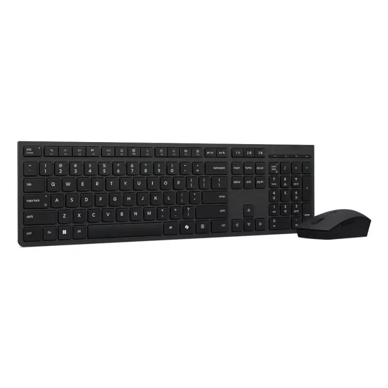 Näppäimistö- ja hiirisarja Lenovo 4X31R64328 — täysikokoinen (100 %), RF langaton + Bluetooth, saksalainen asettelu, musta