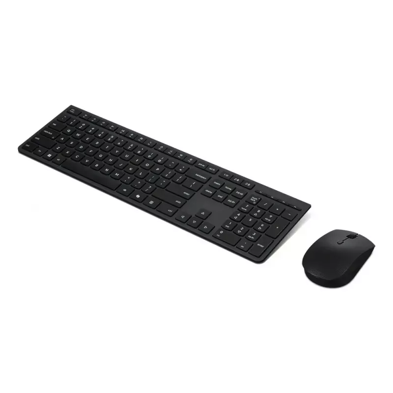 Näppäimistö- ja hiirisarja Lenovo 4X31R64328 — täysikokoinen (100 %), RF langaton + Bluetooth, saksalainen asettelu, musta