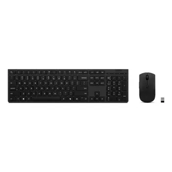Näppäimistö- ja hiirisarja Lenovo 4X31R64328 — täysikokoinen (100 %), RF langaton + Bluetooth, saksalainen asettelu, musta