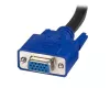 StarTech.com 10 ft 2-in-1 yleis-USB KVM -kaapeli, 3 m, USB, USB, VGA, musta, USB A + VGA