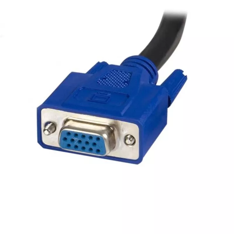 StarTech.com 10 ft 2-in-1 yleis-USB KVM -kaapeli, 3 m, USB, USB, VGA, musta, USB A + VGA