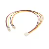 StarTech.com 30cm TX3-tuuletinvirtahaaroituskaapeli, Molex (3-pin), 2 x Molex (3-pin), 0,3 m, uros, naaras, suora