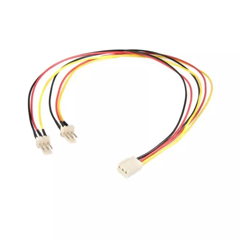 StarTech.com 30cm TX3-tuuletinvirtahaaroituskaapeli, Molex (3-pin), 2 x Molex (3-pin), 0,3 m, uros, naaras, suora