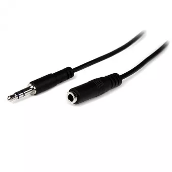 StarTech.com 1 m ohut 3,5 mm stereo-audiojatkokaapeli – M/F