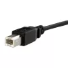 StarTech.com 3 ft paneeliasennettava USB-kaapeli B - B - F/M, 0,91 m, USB B, USB B, USB 2.0, 0,48 Gbit/s, musta