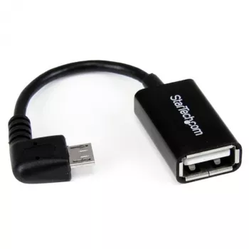 StarTech.com 5in kulmikas Micro-USB - USB-OTG-isäntäsovitin M/F