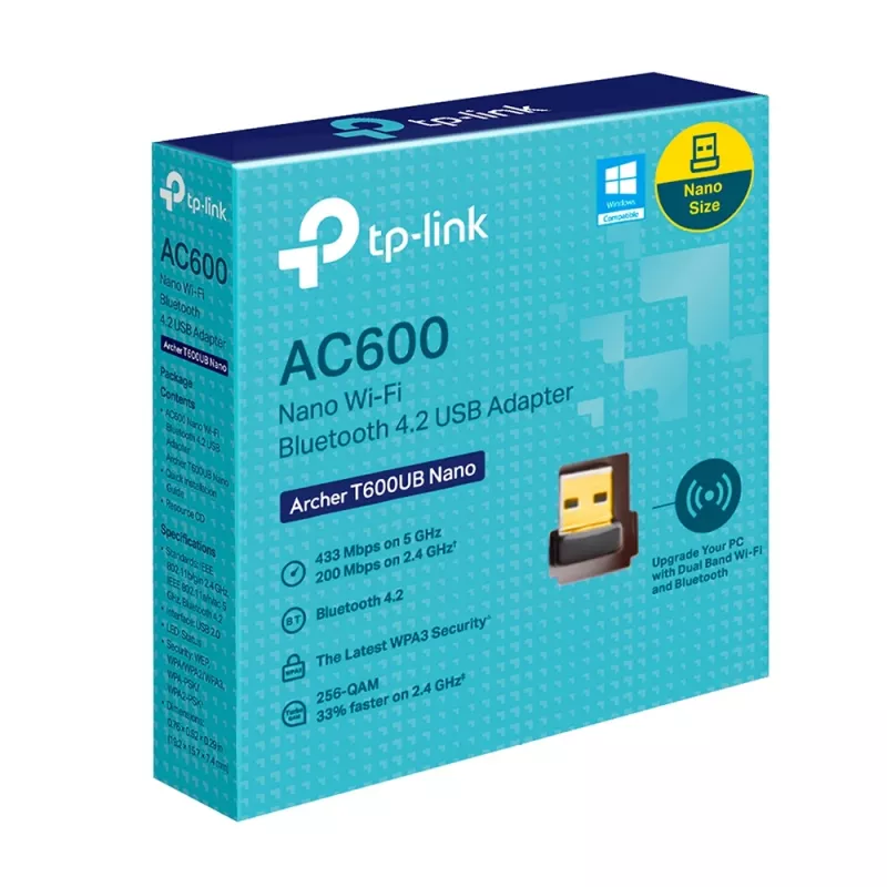 TP-Link ARCHER T600UB NANO verkkokortti WLAN 433 Mbit/s