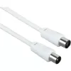 Koaksiaalikaapeli Schwaiger 5,0 m IEC - IEC 5 m valkoinen