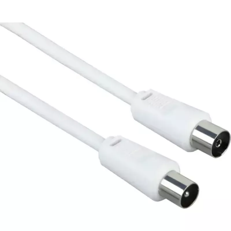 Koaksiaalikaapeli Schwaiger 5,0 m IEC - IEC 5 m valkoinen