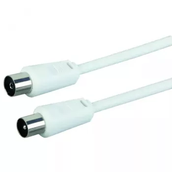 Koaksiaalikaapeli Schwaiger 5,0 m IEC - IEC 5 m valkoinen