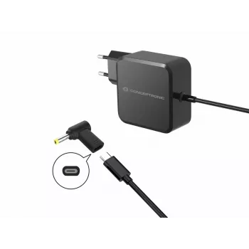 Conceptronic ABBY15PC06 DC–USB-C-adapteri, Lenovo/Asus/Acer/Toshiba 4,0x1,7 mm, 18–20 V